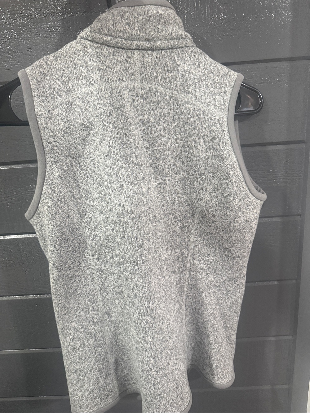 Patagonia Heather Gray Full-Zip Fleece Vest - Picture 3 of 3